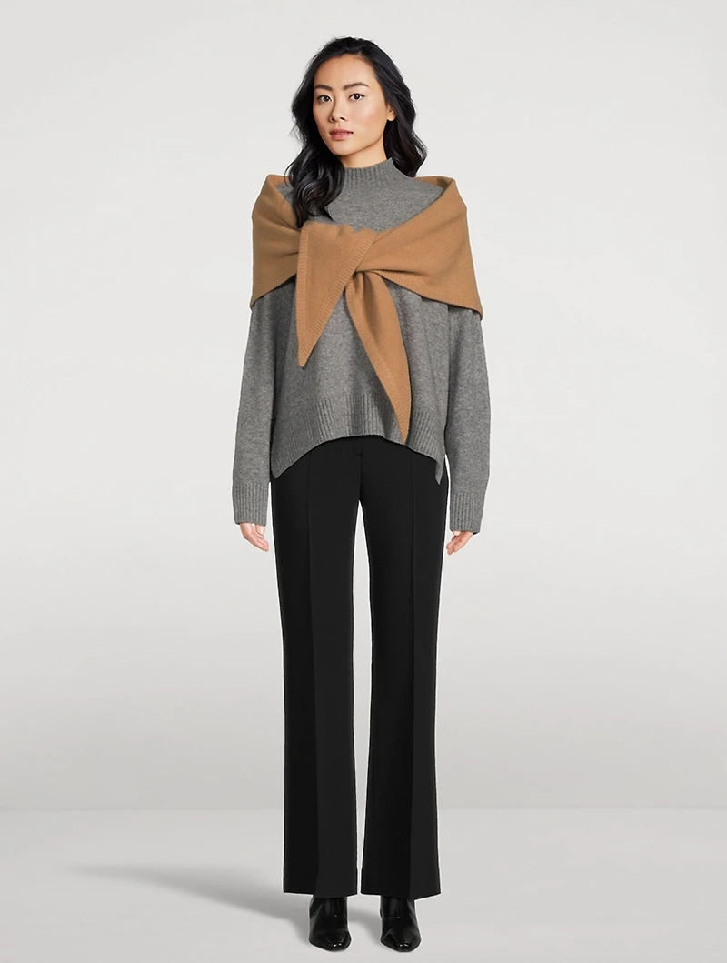 Triangle Wool And Cashmere Scarf