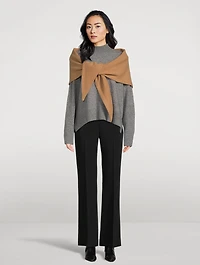Triangle Wool And Cashmere Scarf