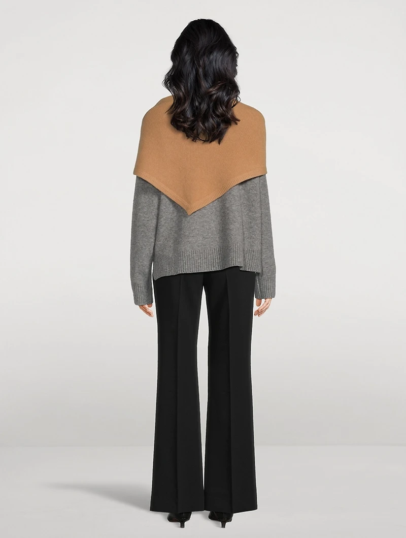 Triangle Wool And Cashmere Scarf