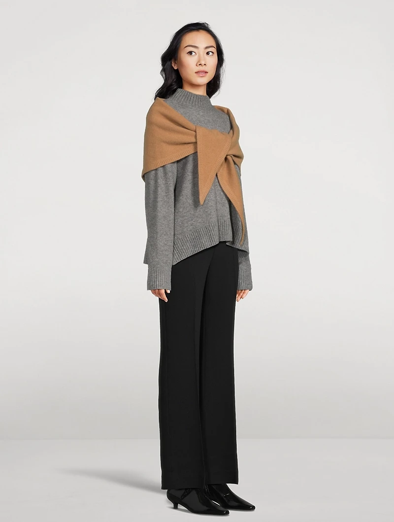 Triangle Wool And Cashmere Scarf