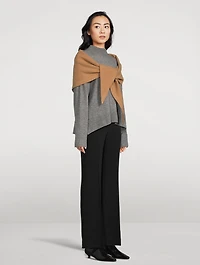 Triangle Wool And Cashmere Scarf