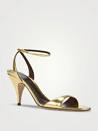 Vika Metallic Leather Sandals