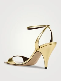 Vika Metallic Leather Sandals