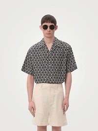 Toute La V Linen Short-Sleeve Shirt