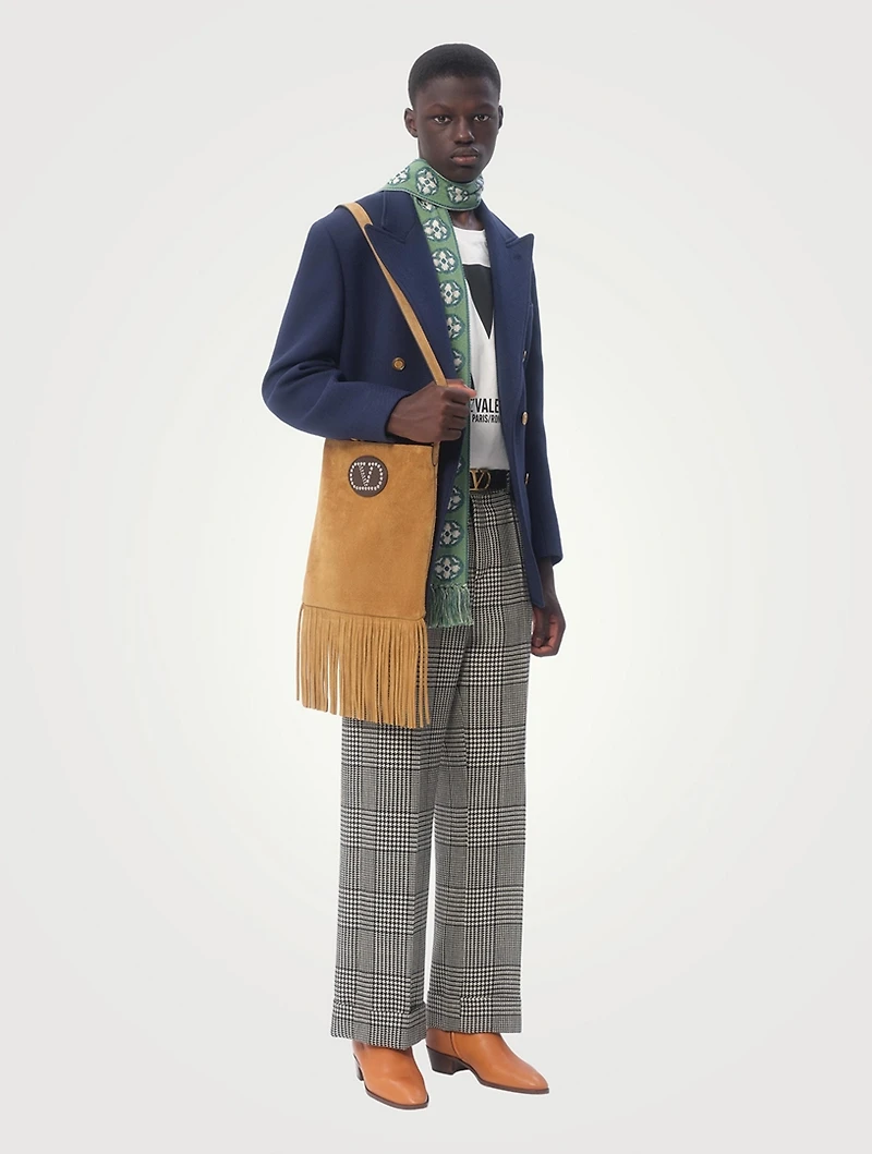 Wool And Silk Double-Breasted Jacket