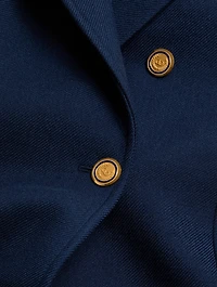 Wool And Silk Double-Breasted Jacket