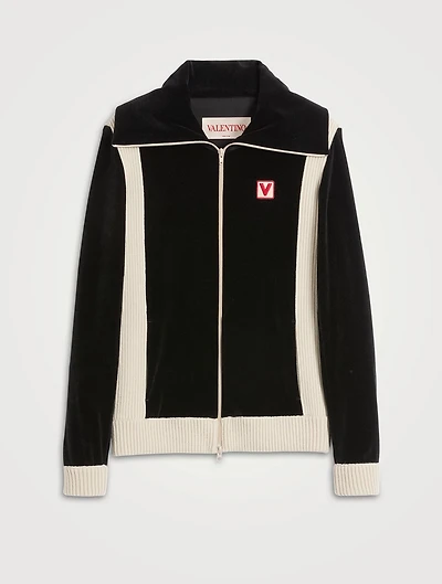 Logo Zip-Front Sweatshirt