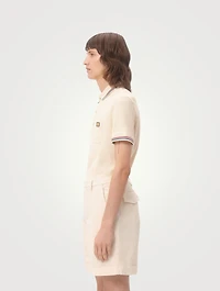 VLogo Cotton Piqué Polo Shirt