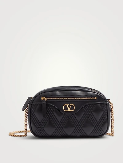 Quiltie 67 Leather Crossbody Bag