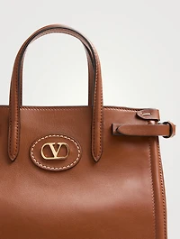 Small Antibes Leather Tote Bag