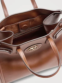 Small Antibes Leather Tote Bag