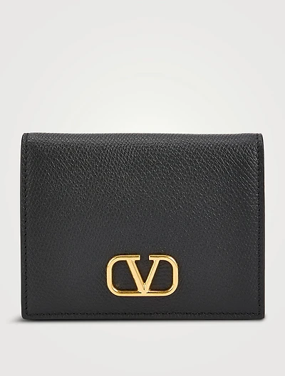 VLogo Leather French Wallet