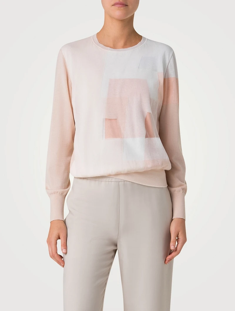 Trapeze Jacquard Sweater
