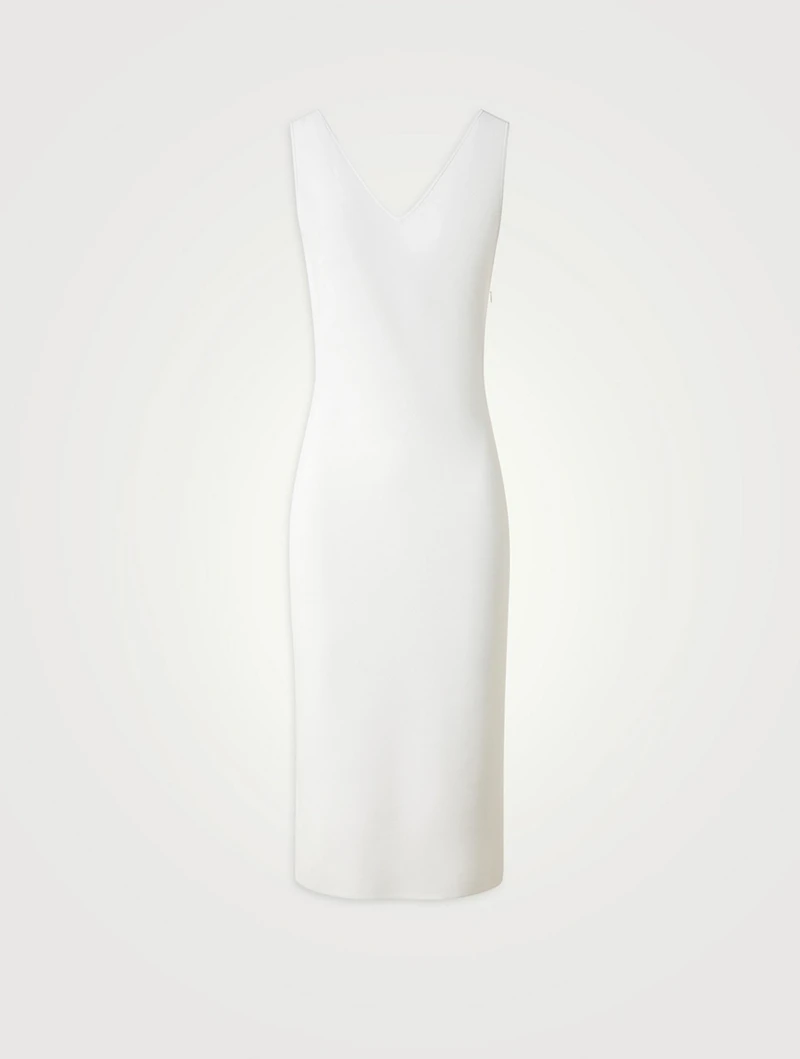 Stretch Knit Midi Dress
