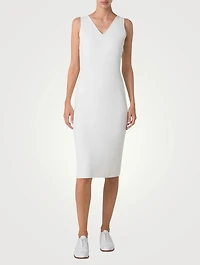 Stretch Knit Midi Dress