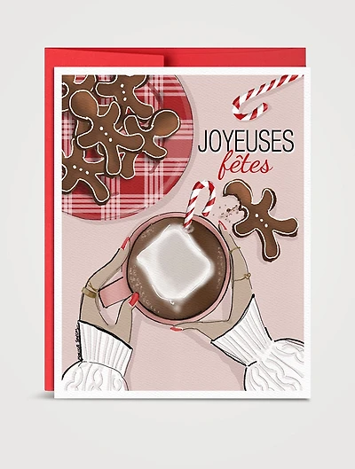 Santa Snack Greeting Card - French