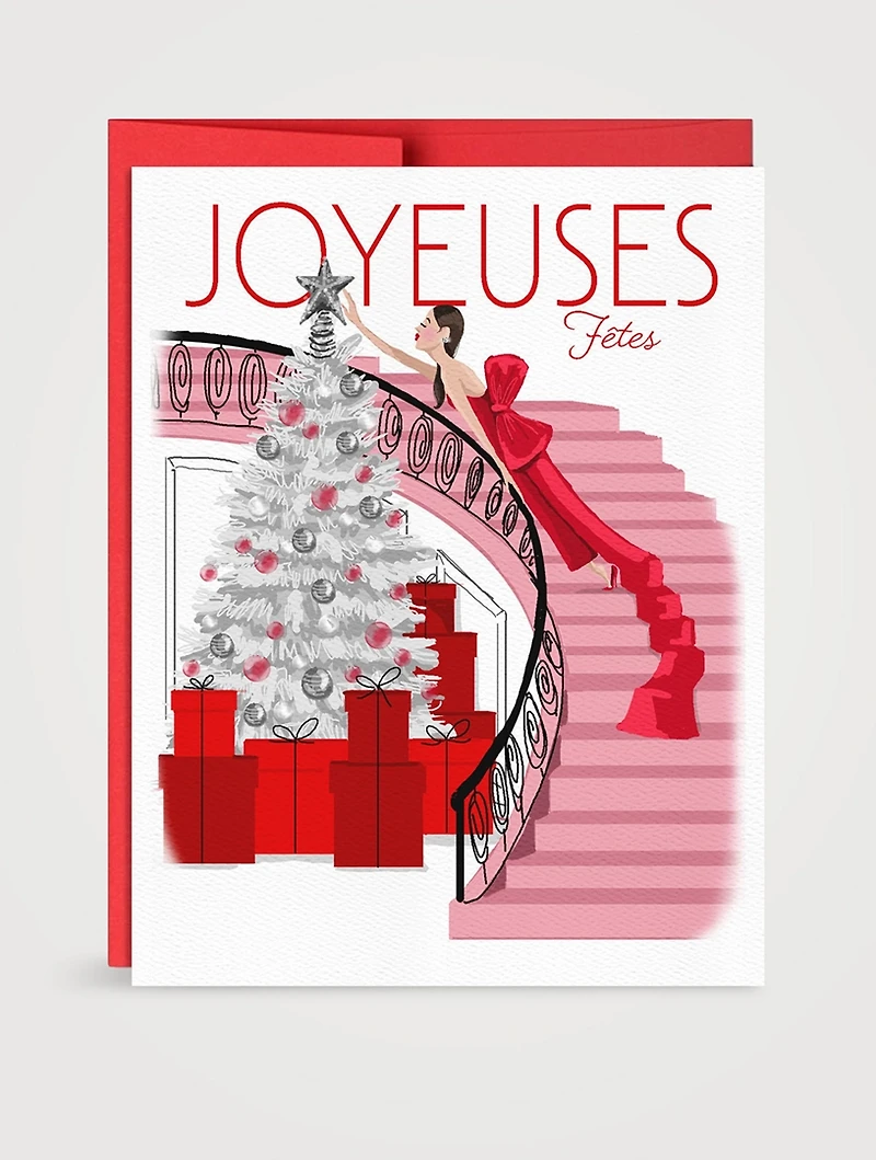 Staircase Starlet Greeting Card - French