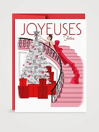 Staircase Starlet Greeting Card - French