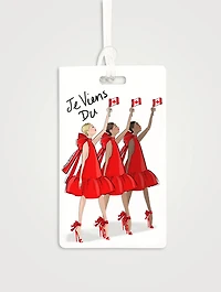 Flag Friends Luggage Tag - French