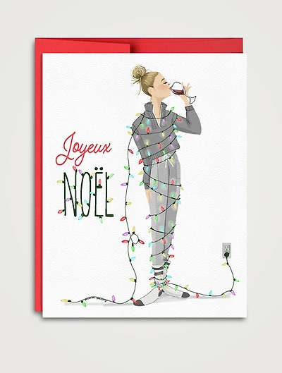 Merry & Bright Greeting Card - French