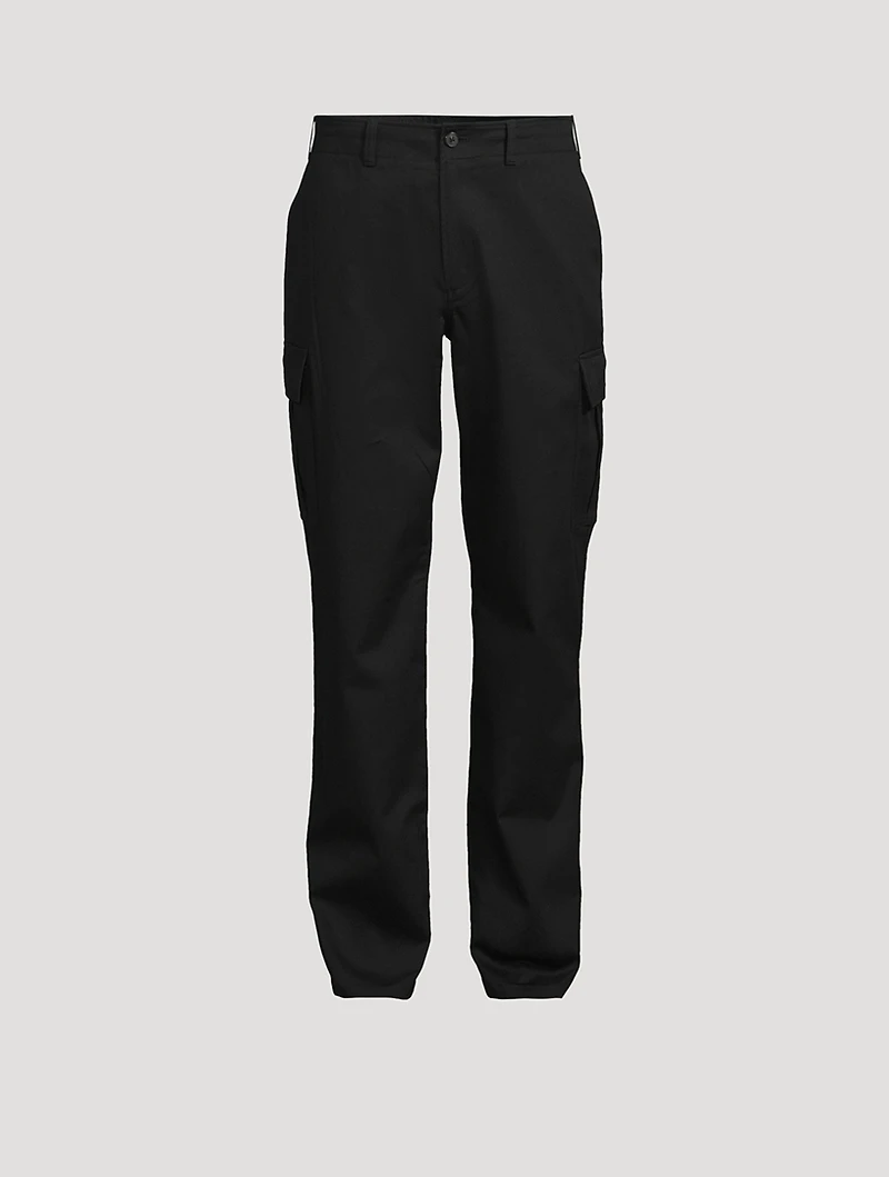 Stretch Cotton Twill Cargo Pants