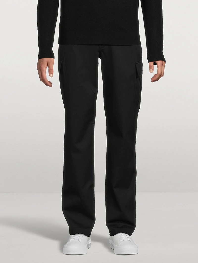Stretch Cotton Twill Cargo Pants