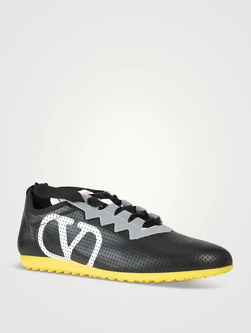 Chromathon Perforated Leather Sneakers