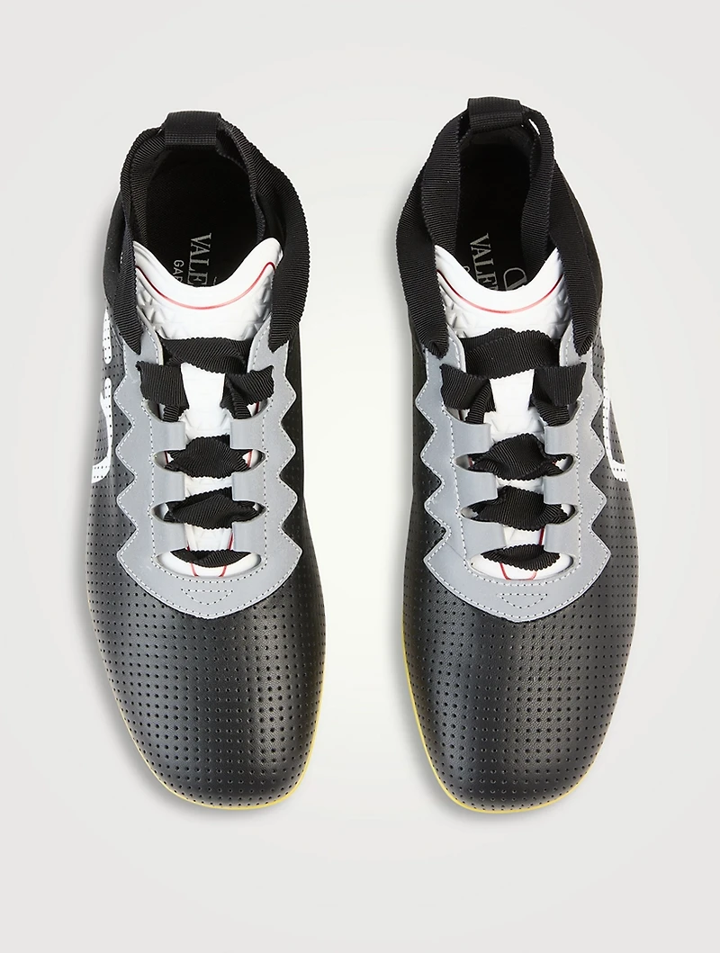 Chromathon Perforated Leather Sneakers