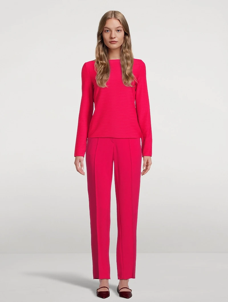 Cady Crêpe Slim Trousers
