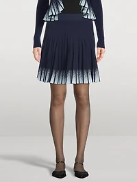 Gradient Plissé Skirt