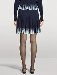 Gradient Plissé Skirt