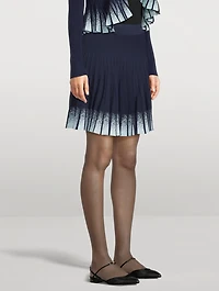 Gradient Plissé Skirt