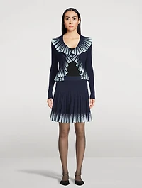 Gradient Plissé Skirt