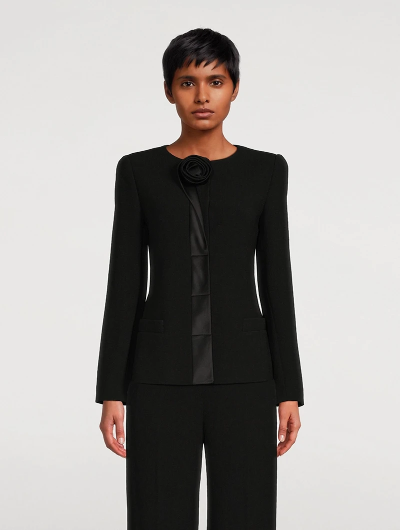 Technical Jacket With Rosette