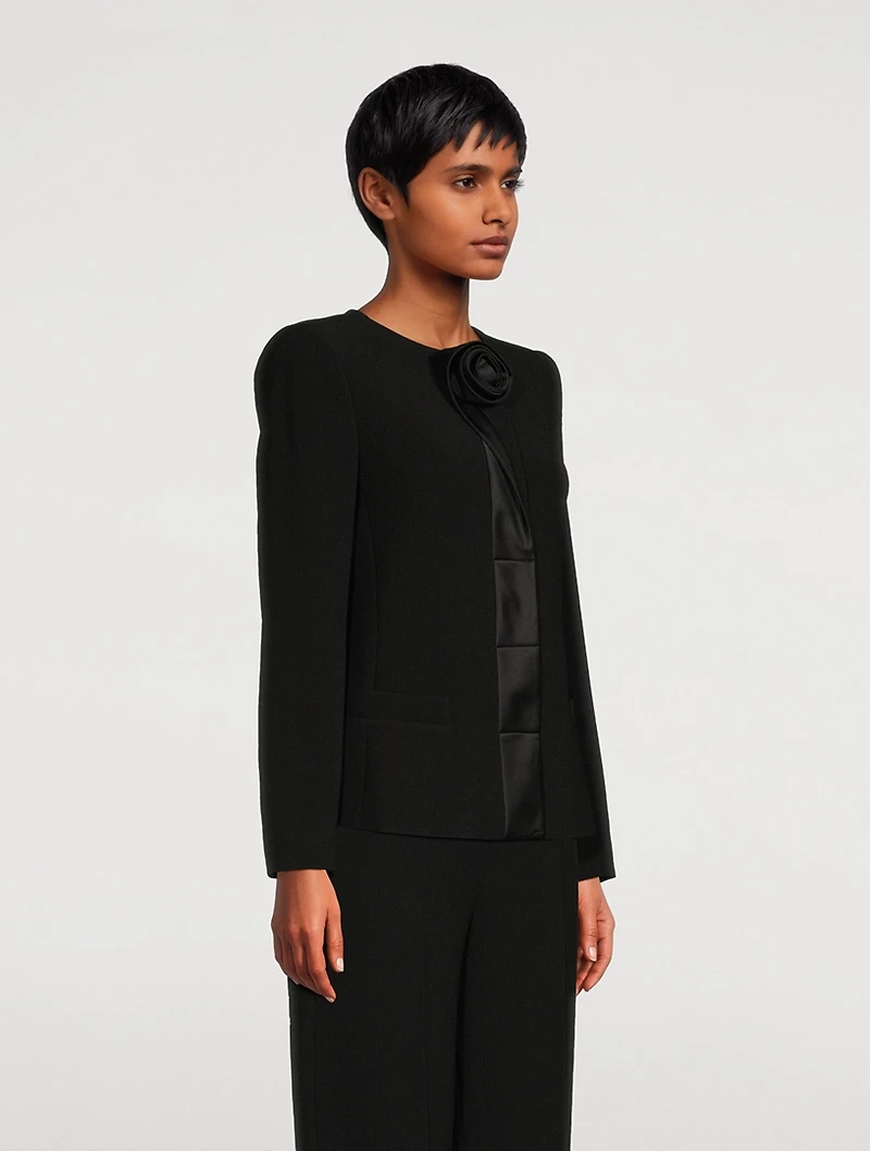 Technical Jacket With Rosette