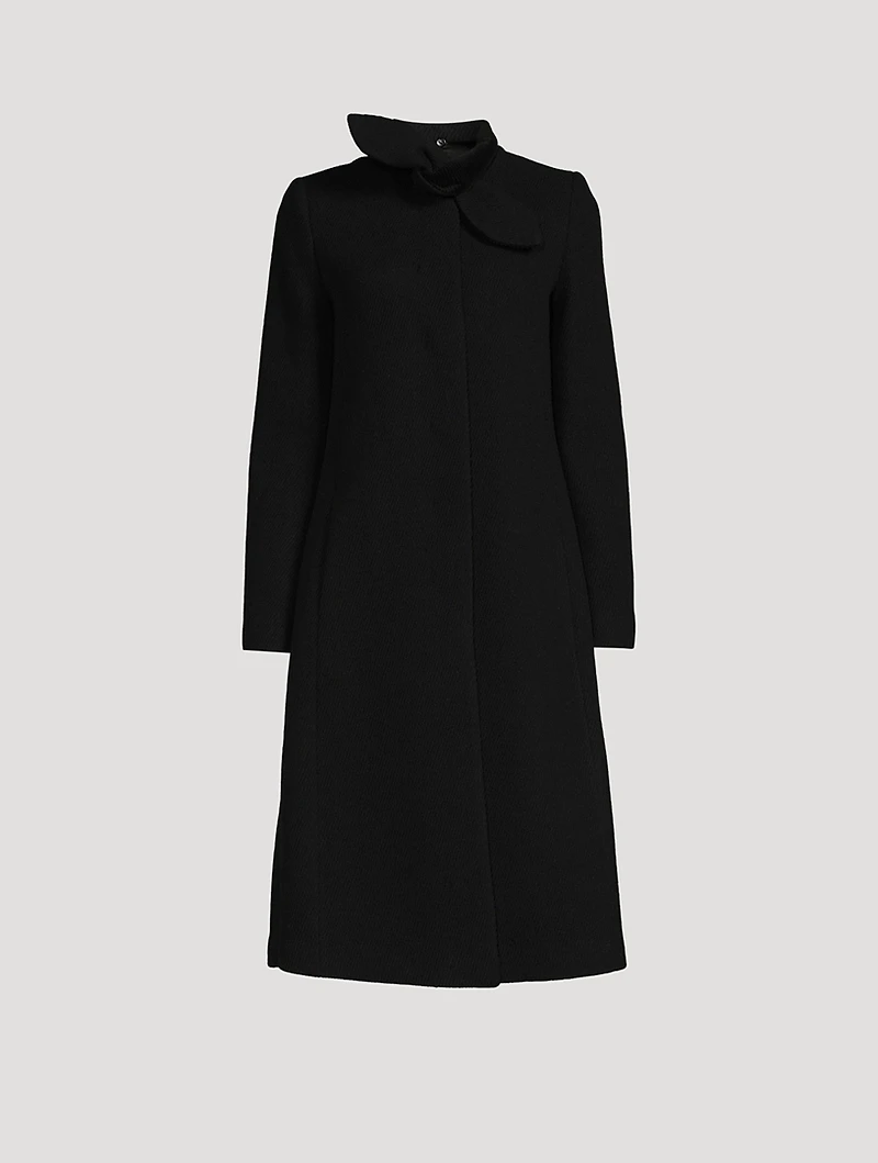 Tie-Neck Coat