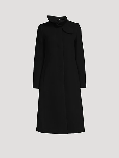 Tie-Neck Coat
