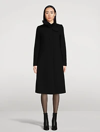 Tie-Neck Coat