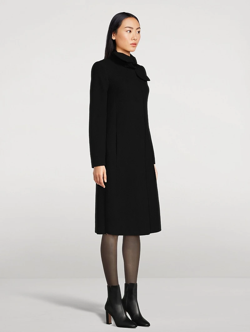 Tie-Neck Coat