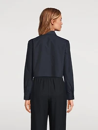 Cropped Poplin Shirt