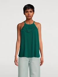 Plissé Georgette Blouse