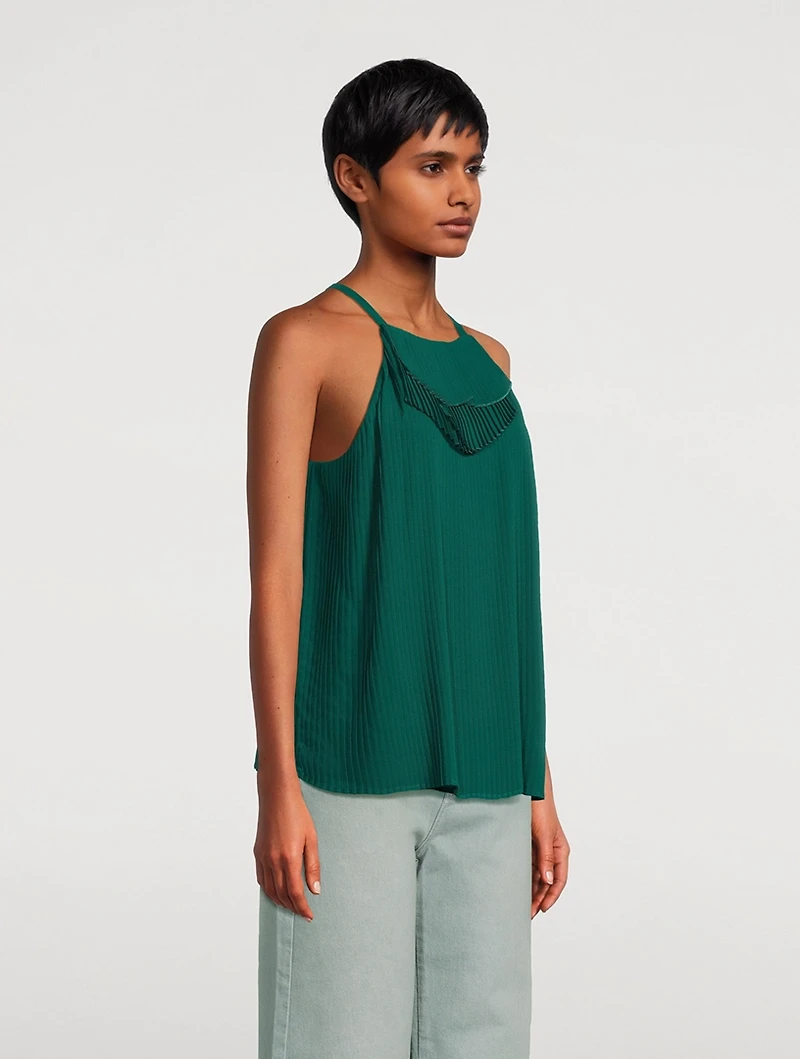 Plissé Georgette Blouse