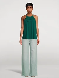 Plissé Georgette Blouse