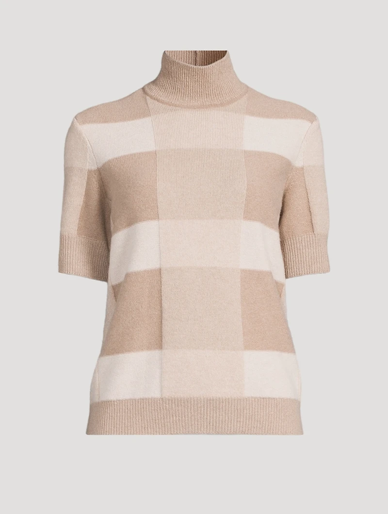 Icon Check Jacquard Mockneck Sweater