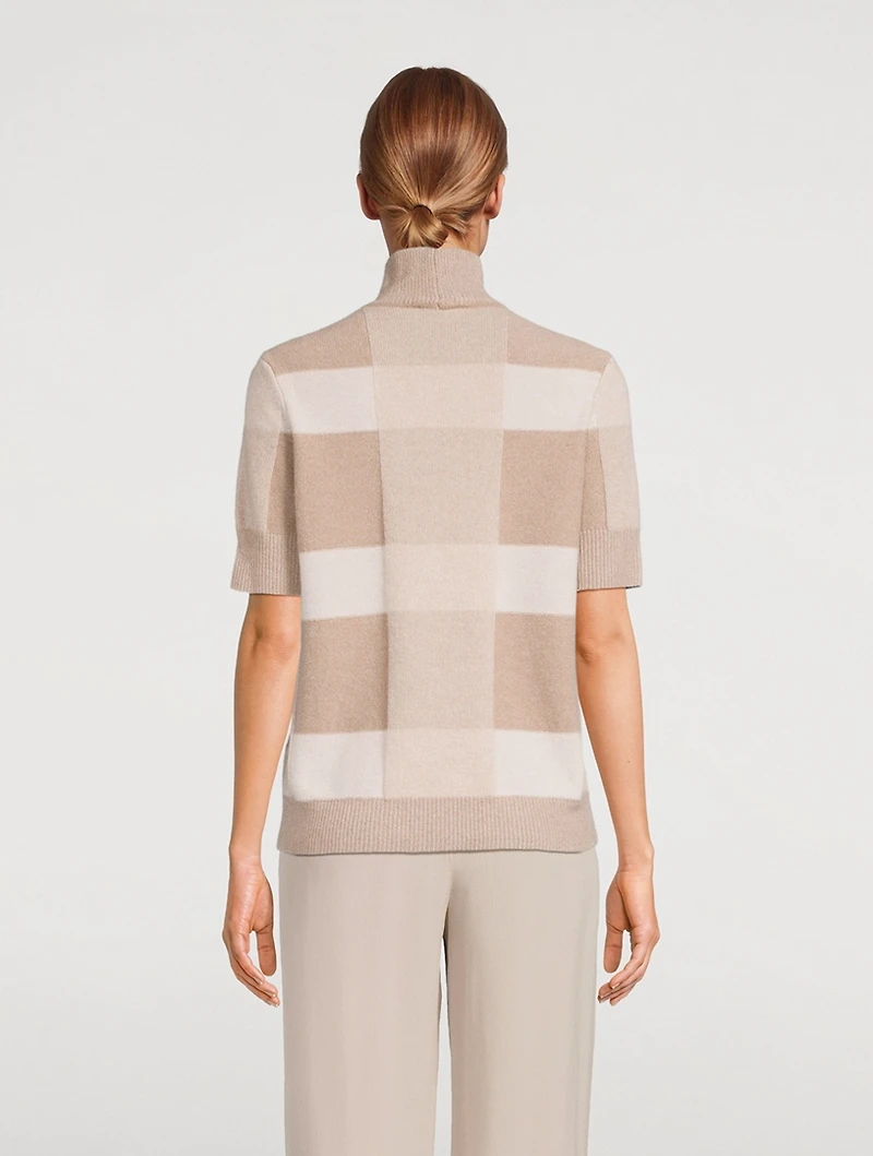 Icon Check Jacquard Mockneck Sweater