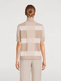 Icon Check Jacquard Mockneck Sweater