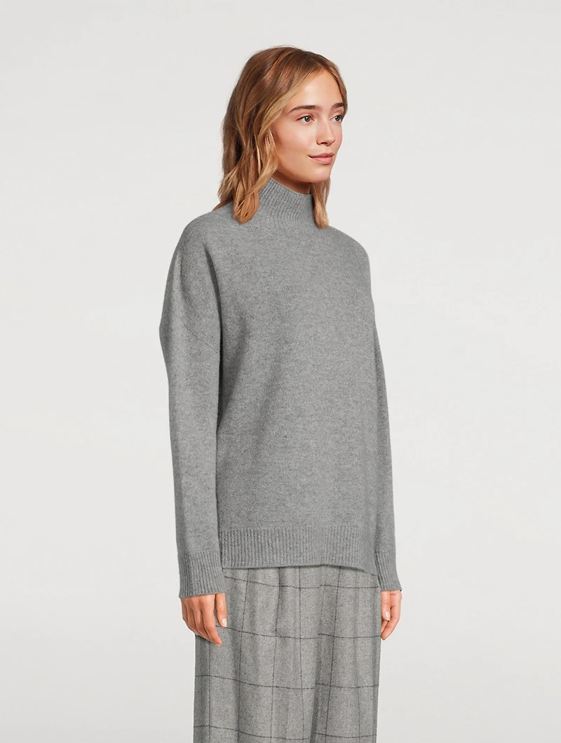 Icon Wool Cashmere Mockneck Sweater