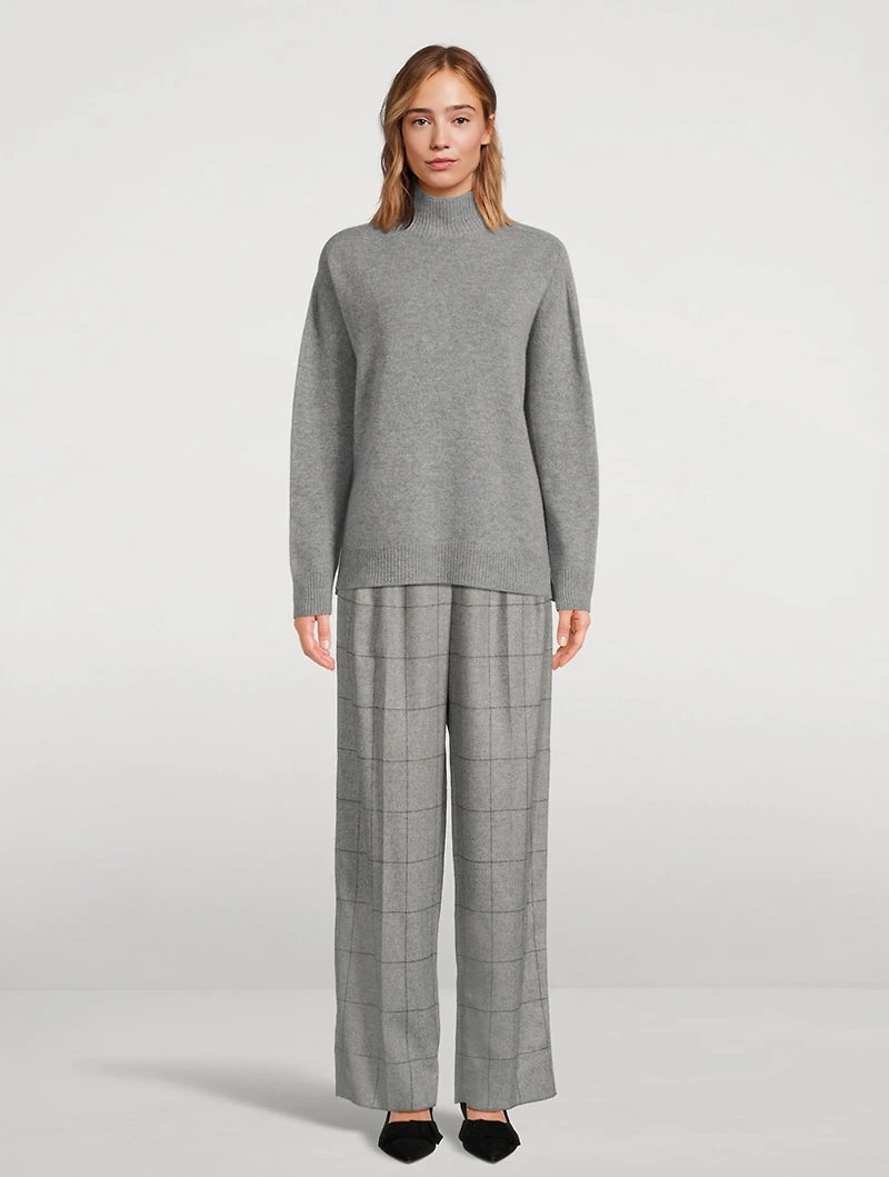 Icon Wool Cashmere Mockneck Sweater