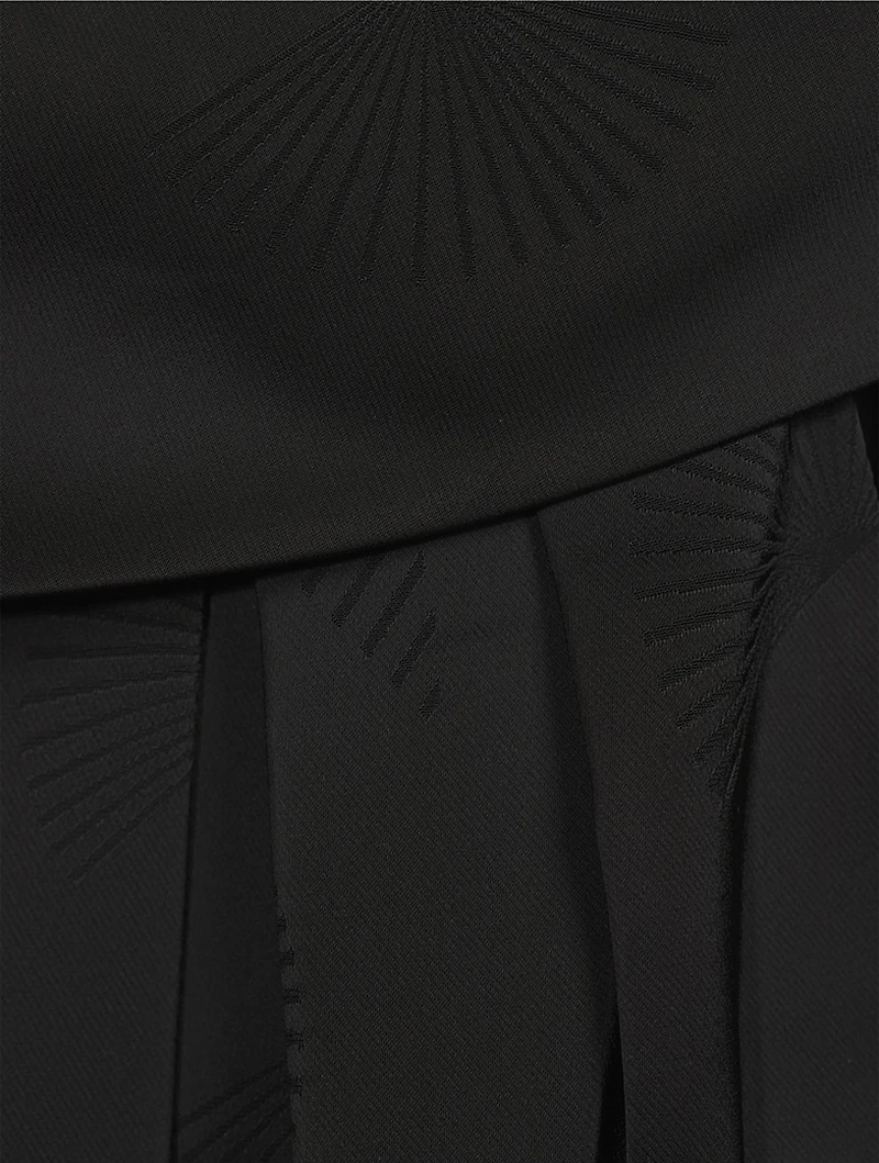 Pleated Satin Trousers