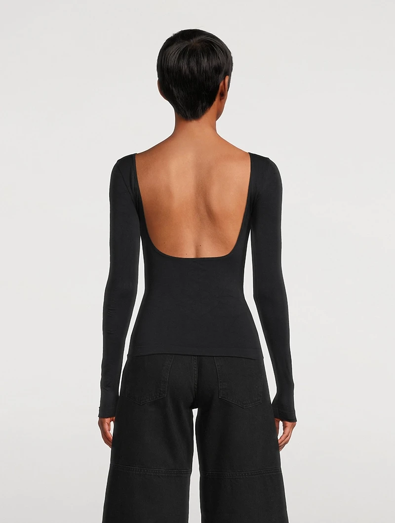Low-Back Seamless T-Shirt